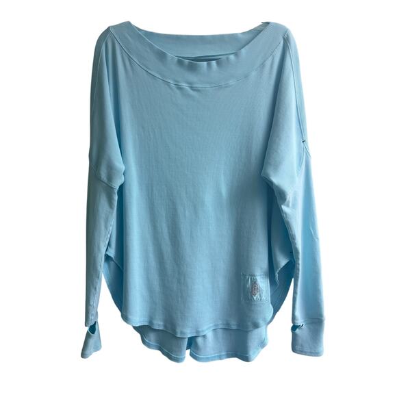 Free People Movement Simply Layer Oversized Long Sleeve Open Back Top Size S - Picture 1 of 7